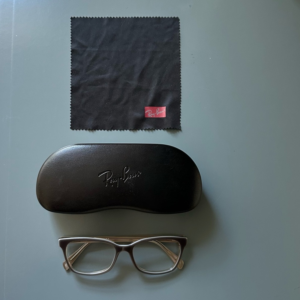 Ray Ban Eyeglasses Frames Only RB 5362 5778 53 17 140 With‎ Case Square Gray